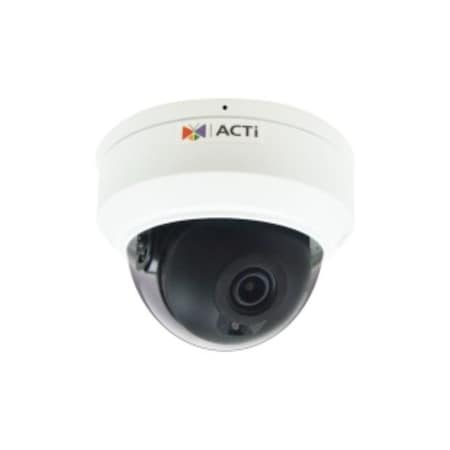 Acti 8MP Outdoor Mini Dome with D/N, Adaptive IR, Superior WDR, SLLS, Fixed Lens Z714